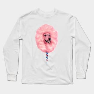 Cotton Candy Poodle Dog Long Sleeve T-Shirt